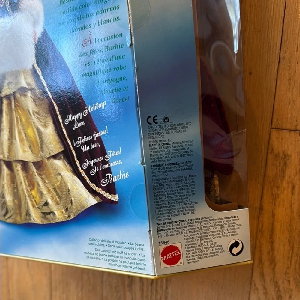 1996 Holiday Barbie, new in box